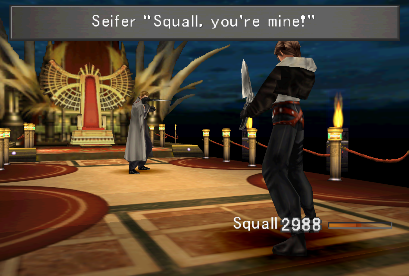 Seifer vs Squall in Deling City
